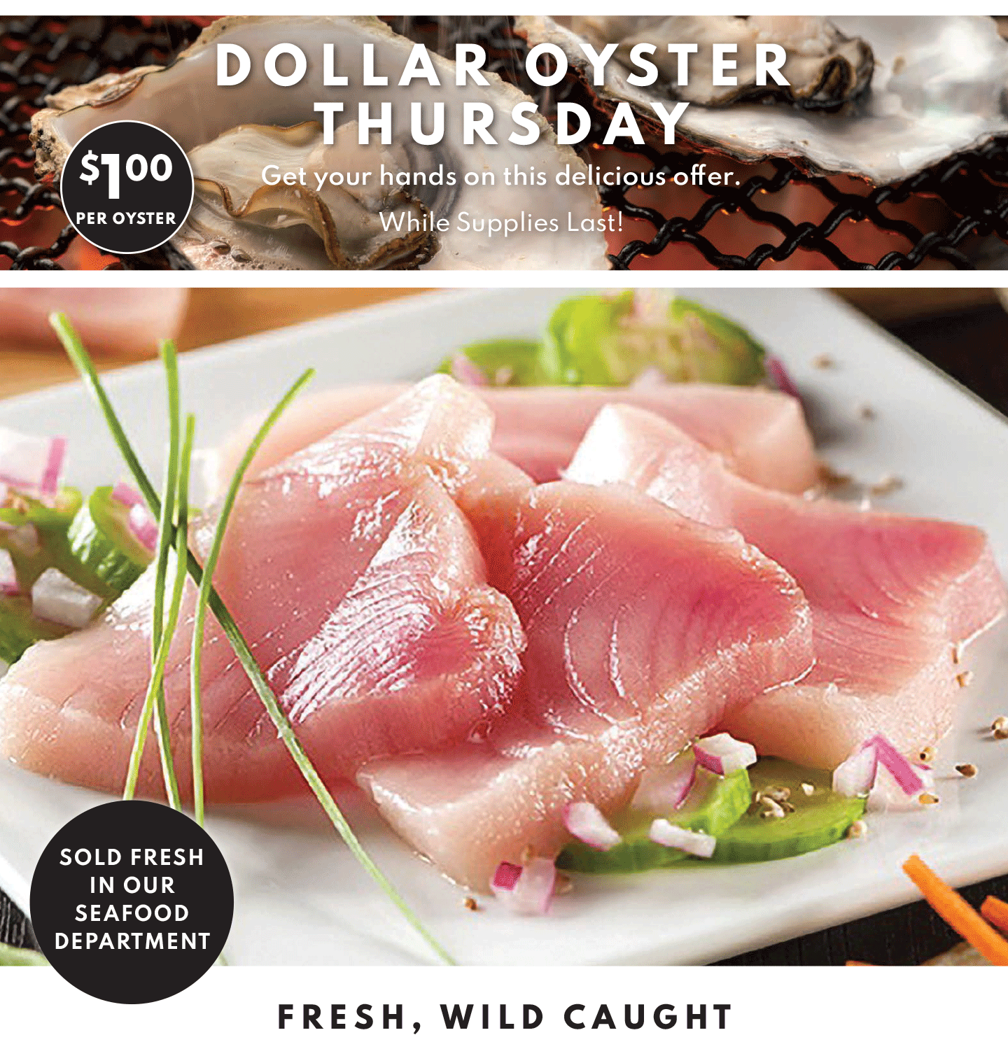 WILD CAUGHT SASHIMI GRADE ALBACORE TUNA $17.99 LB AND ARGIOLAS 'COSTAMOLINO' VERMENTINO, ITALY, 2023 $13.49 (6 BOTTLE PPRICE)