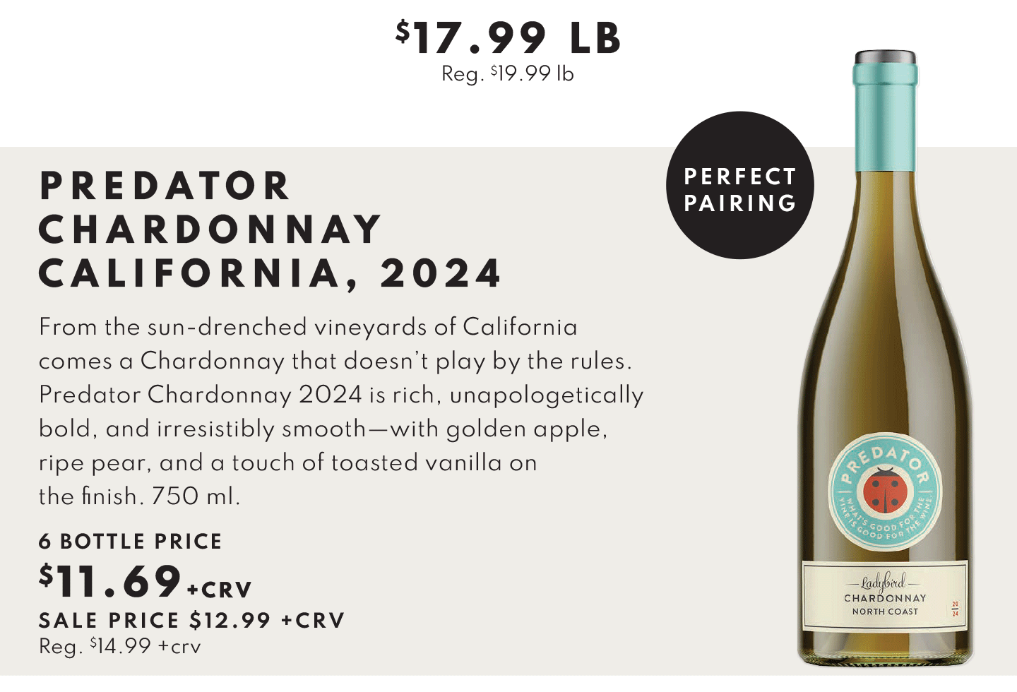 predator chardopnnay california, 2024 $11.69