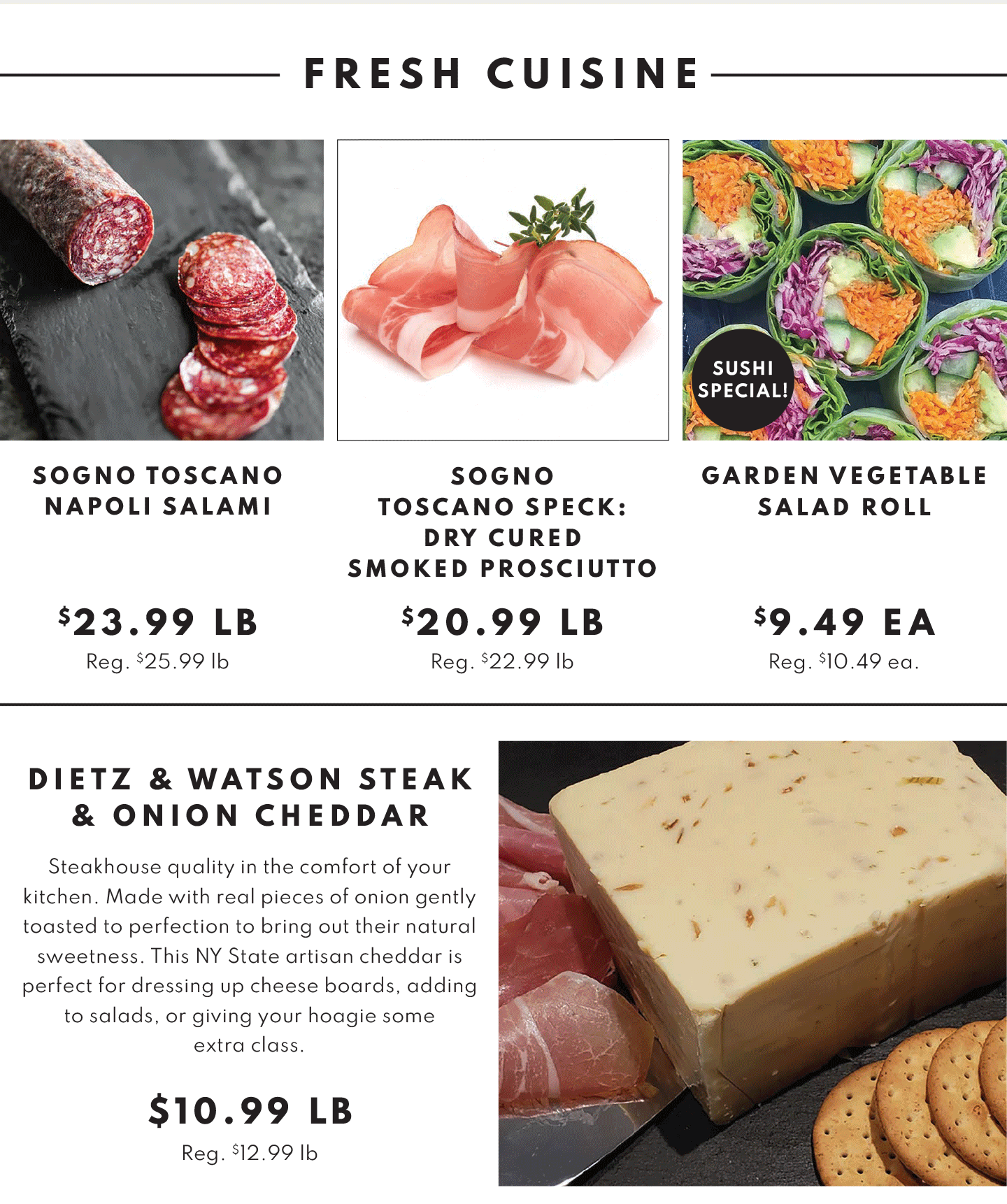 Sogno Toscano Napoli Salami Rea $25 00 16 $23.99 Lb