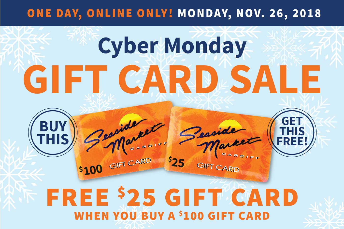 Cyber Monday Sale Nov 26th